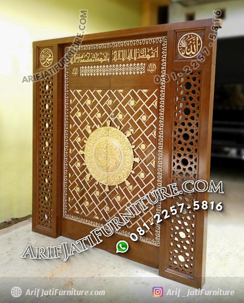 Pintu Kusen Masjid Jati Replika Nabawi ARIF JATI FURNITURE