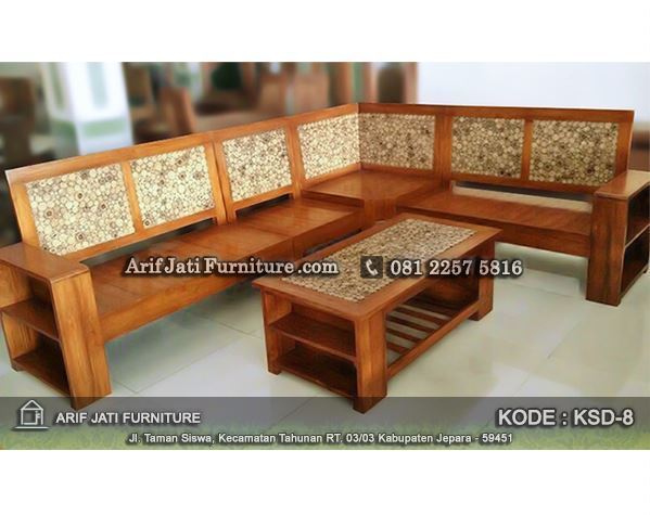  kursi  sudut koin koper  minimalis  ARIF JATI FURNITURE 