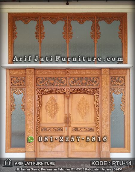  pintu  gebyok  rumah model  terbaru  ARIF JATI FURNITURE 