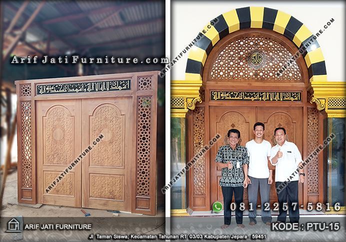  Pintu  Masjid  Minimalis  Jati Terbaru ARIF JATI FURNITURE