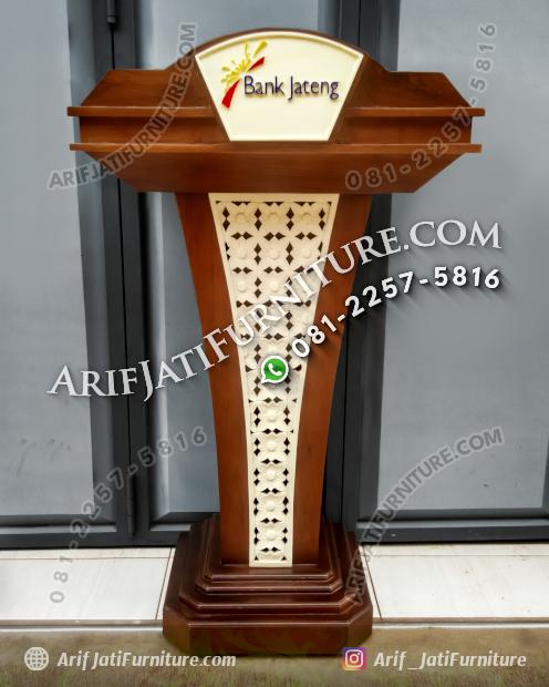 Mimbar Podium Pidato Logo Bank