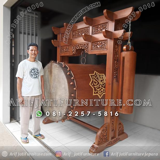 Jual Bedug Masjid Jati Ukir Jepara