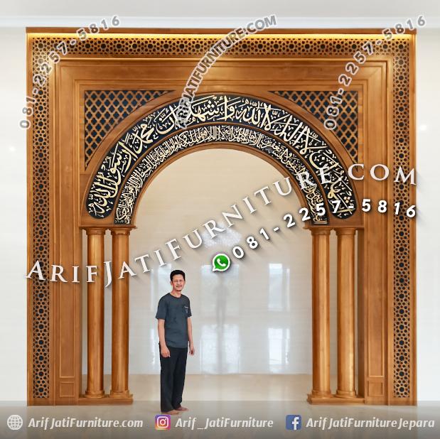 Mihrab Masjid Minimalis Model Terbaru