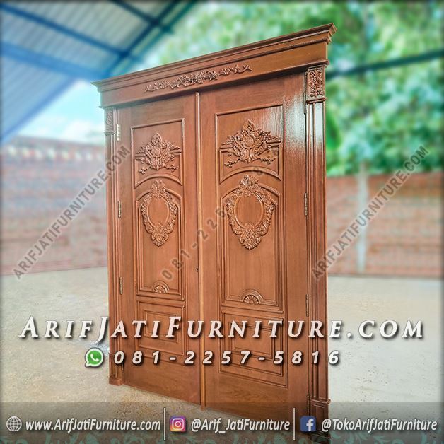 Pintu Eropa Klasik Modern Jati Jepara